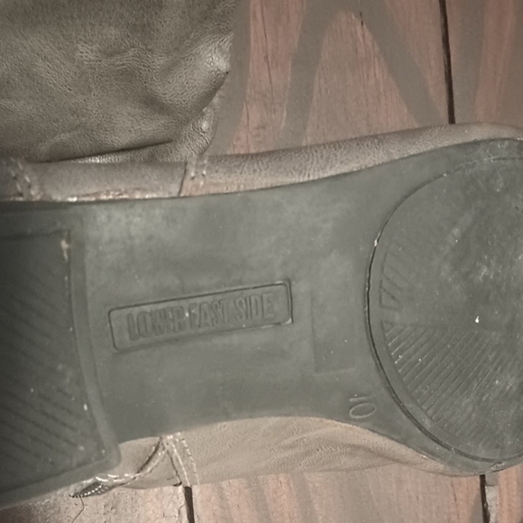 Lower East Side Gray Slouchy Women's Boots Size 10 Knee High - Picture 2 of 7